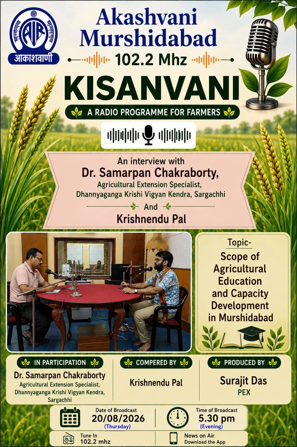 Scope of Agricultural Education and Capacity Development in Murshidabad